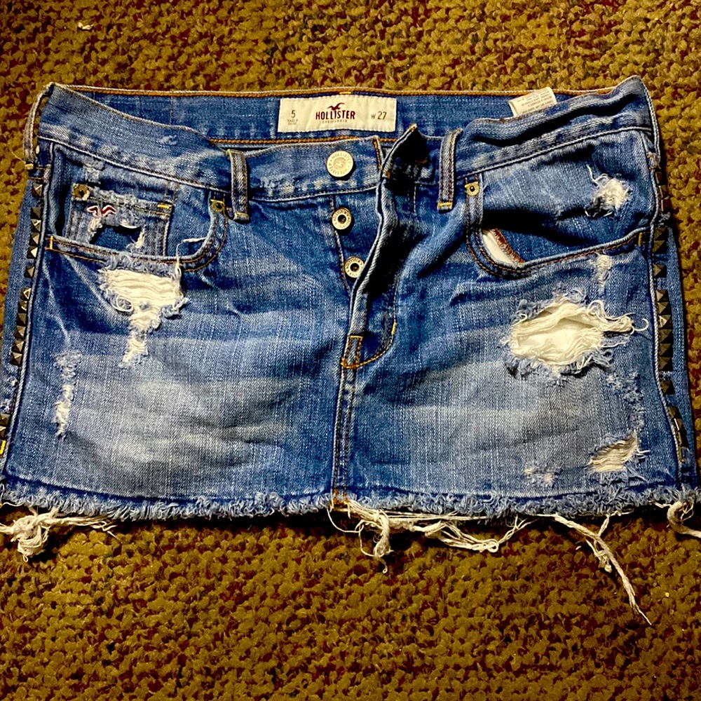Hollister jean skirt size 5 women 27